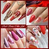 8PCS/Set Gel Nail Polish Kit Nude Glitter Long-Lasting Polish Neutral Red Color Gel Nail Polish Soak Off UV Varnish Supplies 3