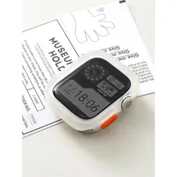 Premium Anti-Drop Matte Silicone Bumper Case for 49mm  Ultra (Clear)