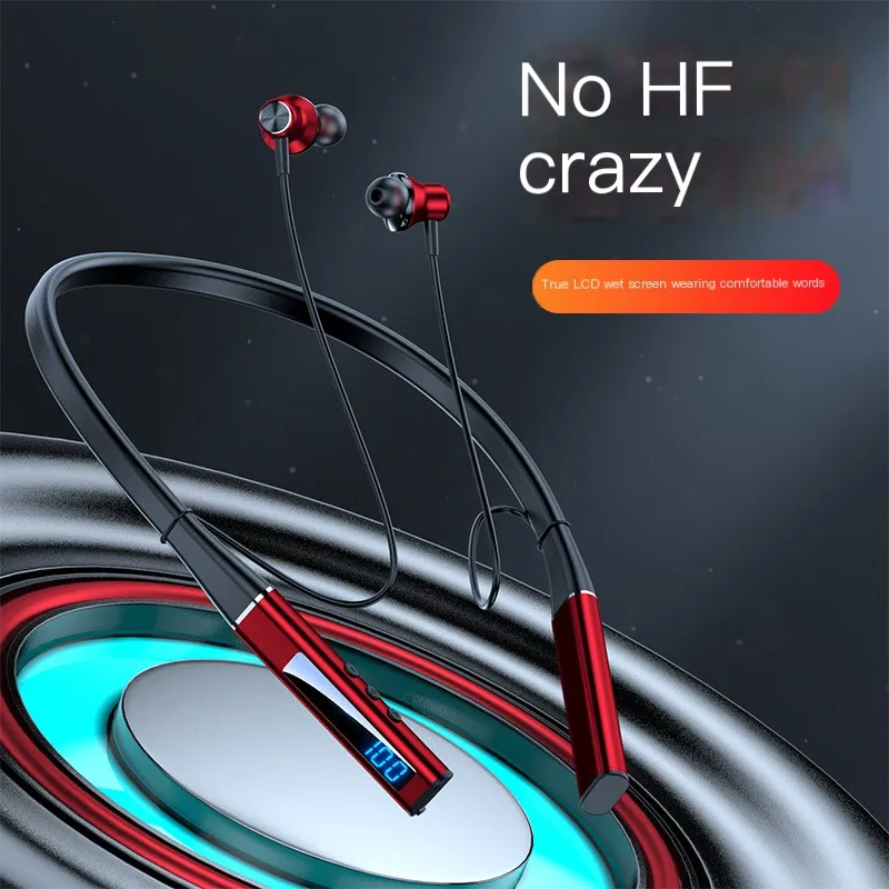 Wireless Earphone Bluetooth Magnetic Neckband Headphone IPX5 Waterproof Sport Headset Noise Cancelling Micophone TWS 200 hours