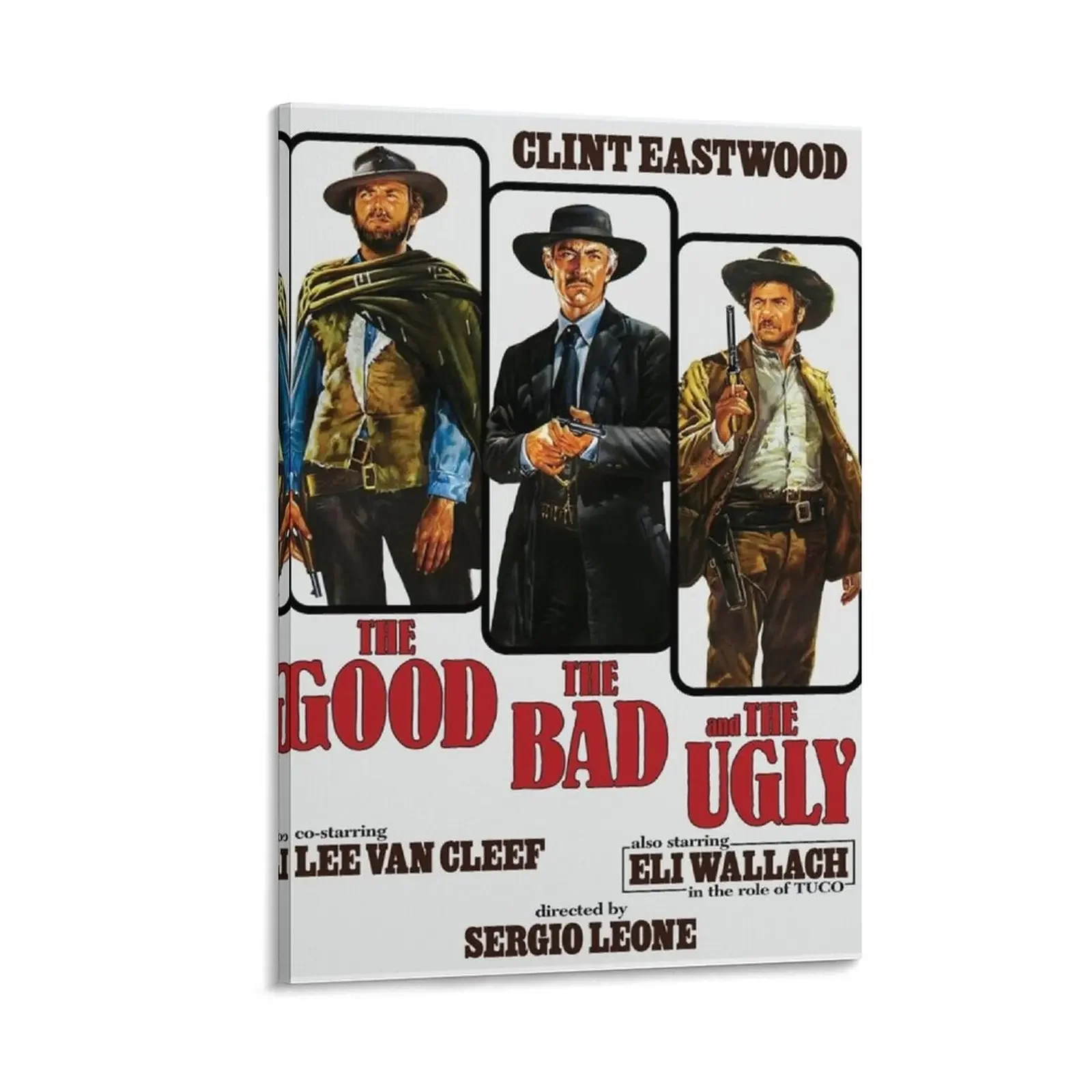 

The Good The Bad and The Ugly 1966 Canvas Painting bedroom decoration decorative wall poster poster aesthetic house decorations