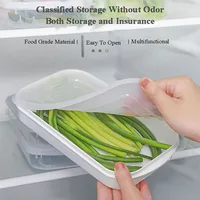 Réfrigérateur alimentaire scellé bac à légumes conteneurs réfrigérateur légumes viande fruits conteneur cuisine stockage frais boîte organisateur 1