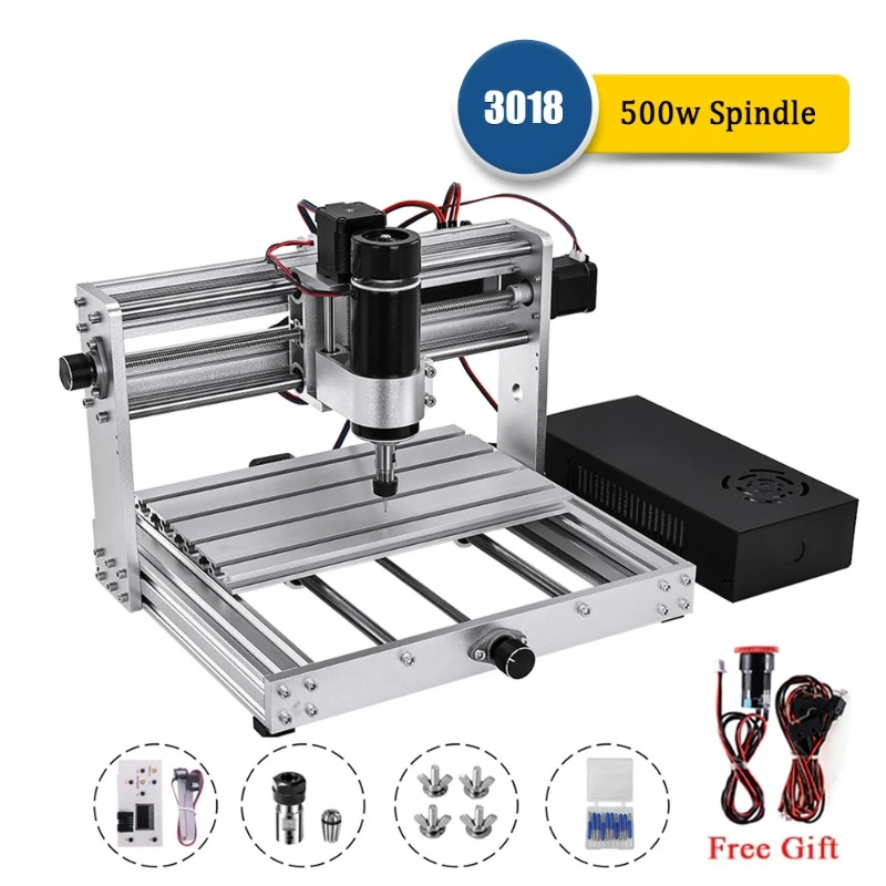 

CNC 3018 Pro Max Metal Aluminum Engraving Machine With 500w Spindle GRBL Control DIY 20w Laser Engraver Wood Router For Cut MDF