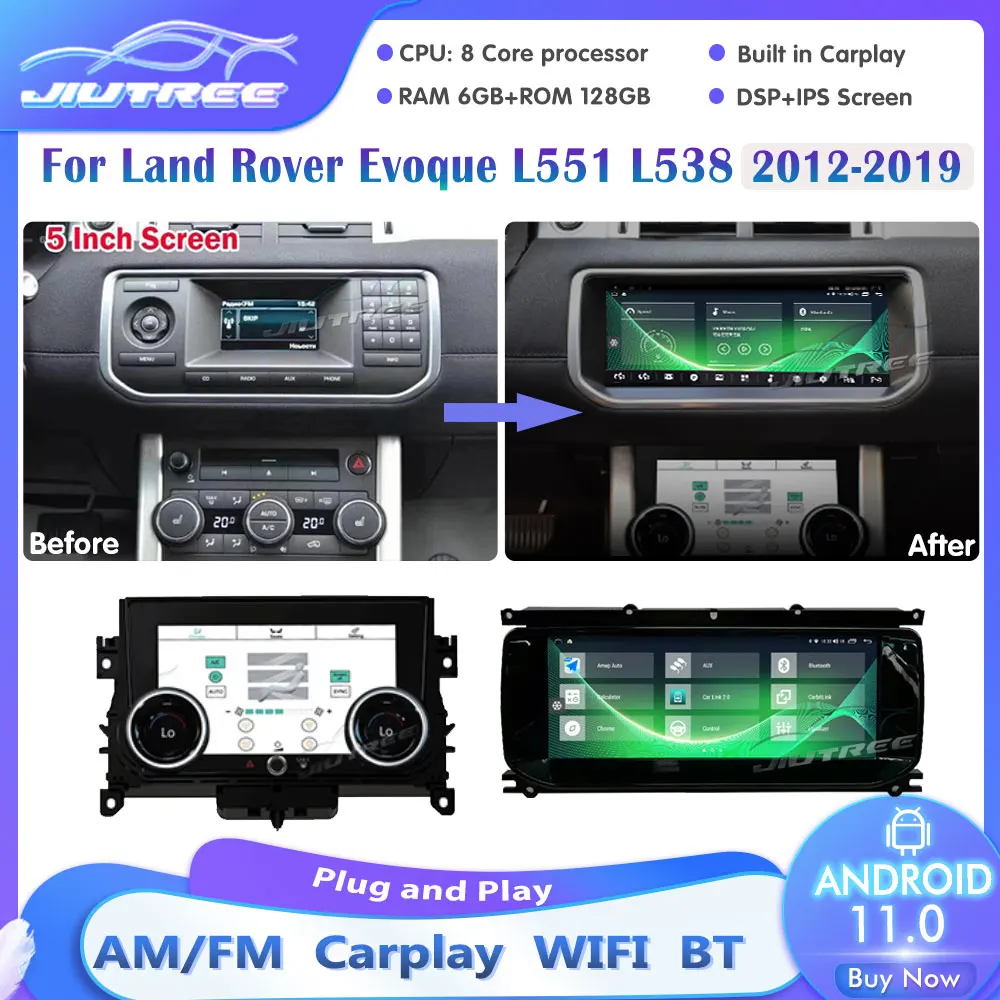 

2Din Android11 Car Radio For Land Rover Evoque L551 L538 2012-2019 Multimedia Player GPS Navigation Auto Audio Stereo Receiver