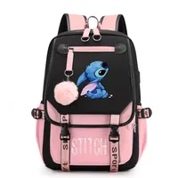 Disney cartoon Stitch New Kids Backpack Mini Schoolbag Girls and Boys Cute Shoulder Bag 1