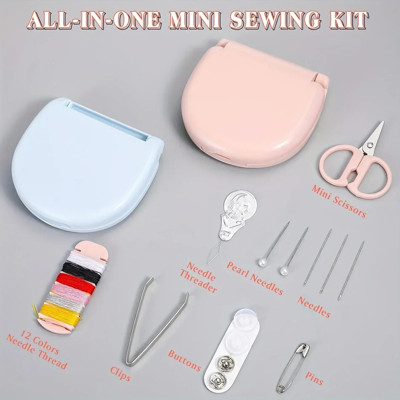 Sewing kit, convenient for home, business and small trips use