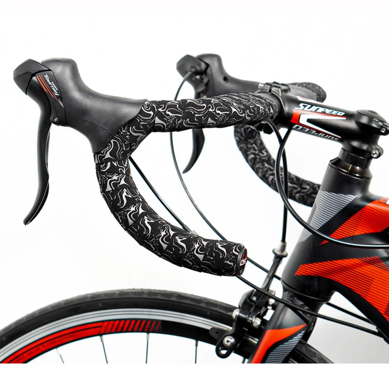 Bike Handle Bar Tape Stretch EVA Sweat Wicking Road Bicycle Handlebar Tape Winding 2350mm Grip Cycling Parts 1 Pair