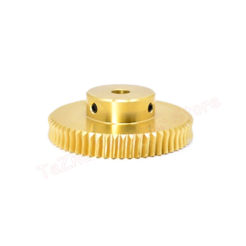 1pc 1M Brass Worm Gear 15 20 25 30 35 40 50 60 Teeth 1 Module Copper Turbine Speed Ratio 1:15/20/25/30/35/40/50/60 Bore 5 6-12mm