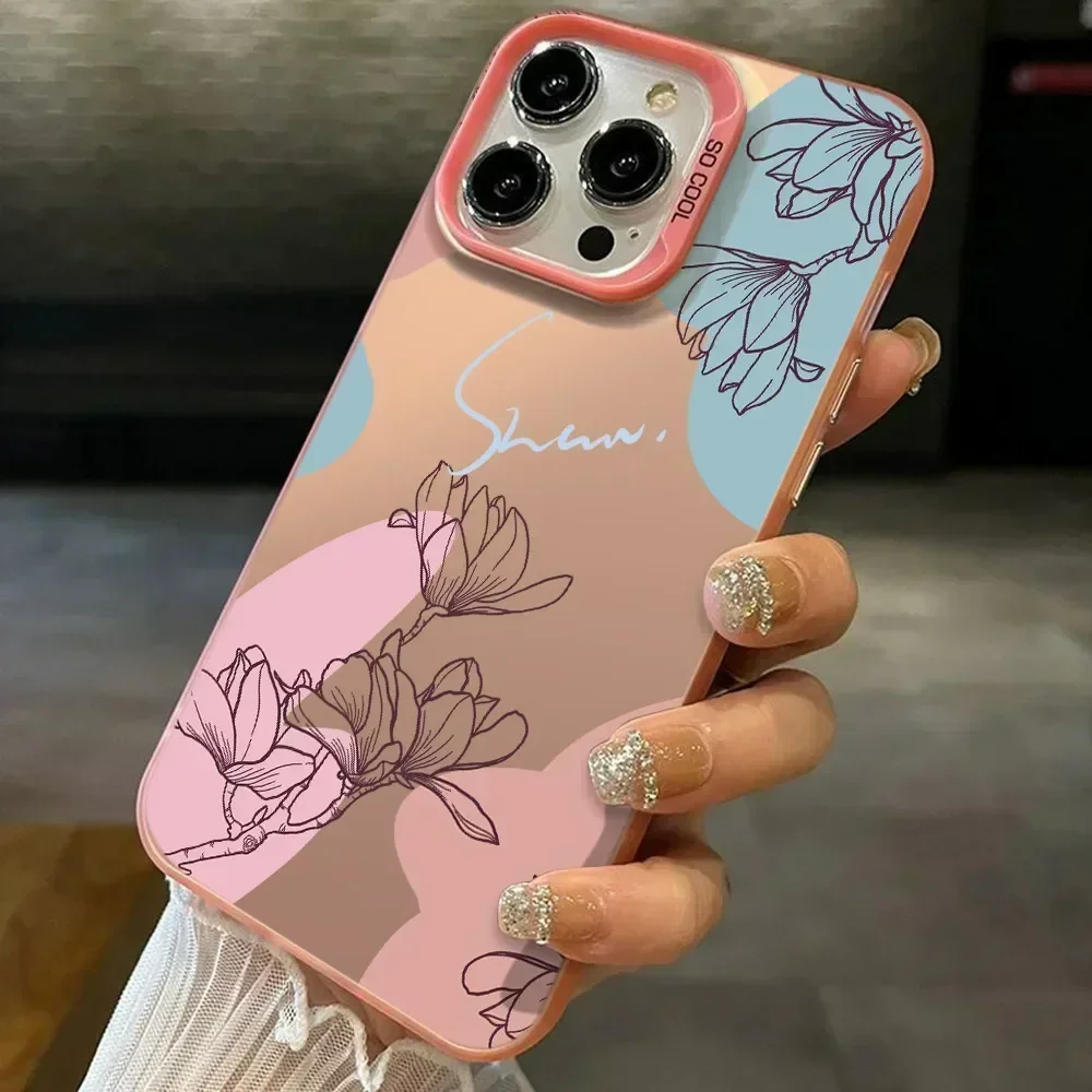 Luxury Floral Shockproof IMD Bumper Case