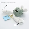 New Cartoon Summer Refreshing Sun Hat Bunny Plush Keychain Funny Cute Animal Backpack Decoration Pendant Children Birthday Gift 6