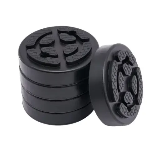 5 Pieces Lift Rubber Pads Set Rubber Arm Pads Round Auto Truck Hoist Lift Pad for Auto Lift Car Truck 30mm Thick Anti-slip