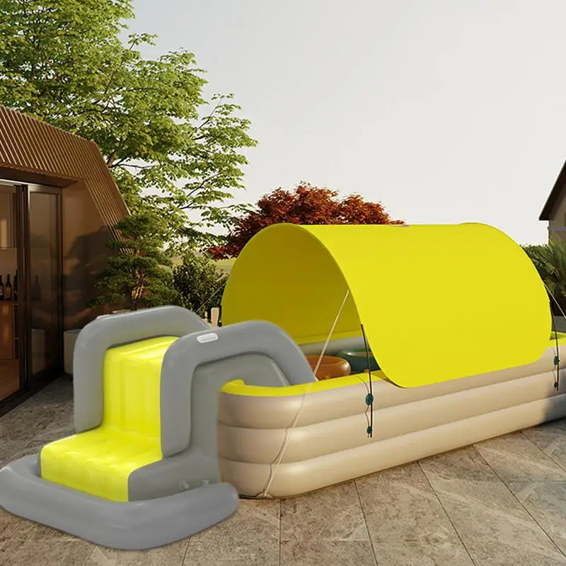 Inflatable Slide For Pool Blow Up Waterslide Summer Swimming Pool Waterslide For Backyard Parties Fun Adults & Kids