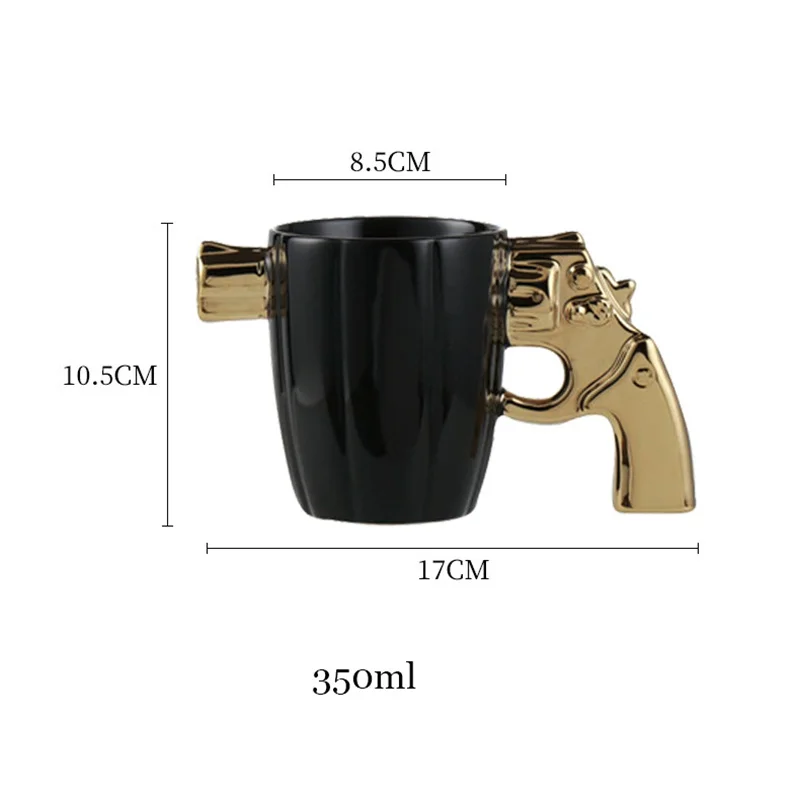 3D Gun Mug - قدح قهوة بتصميم مسدس ثلاثي الأبعاد