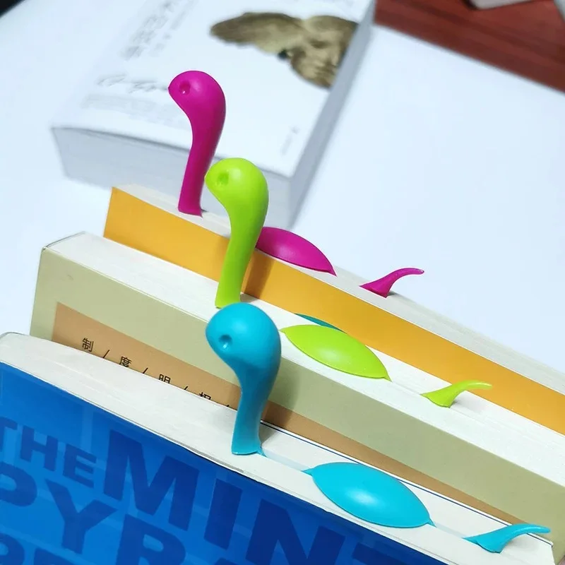 

3D Water Monster Shape Bookmark Kids Funny Reading Book Folder Page Cute Animals Book Mark Novelty Stationery Gift for Boy Girls