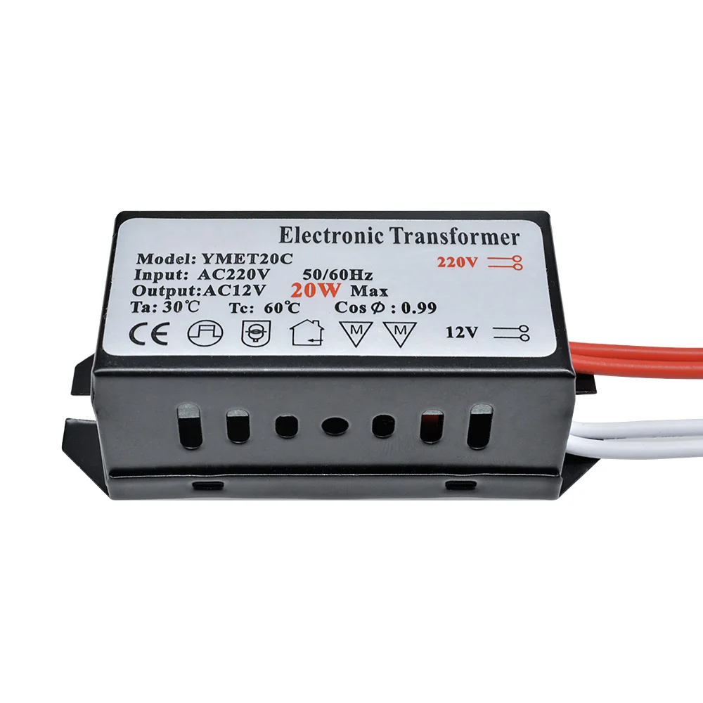 Description Picture 6 of itemAC 220V To 12V 20-60W LED Lamp Electronic Transformer Spotlight Adapter for Halogen Light LED Driver Power Supply