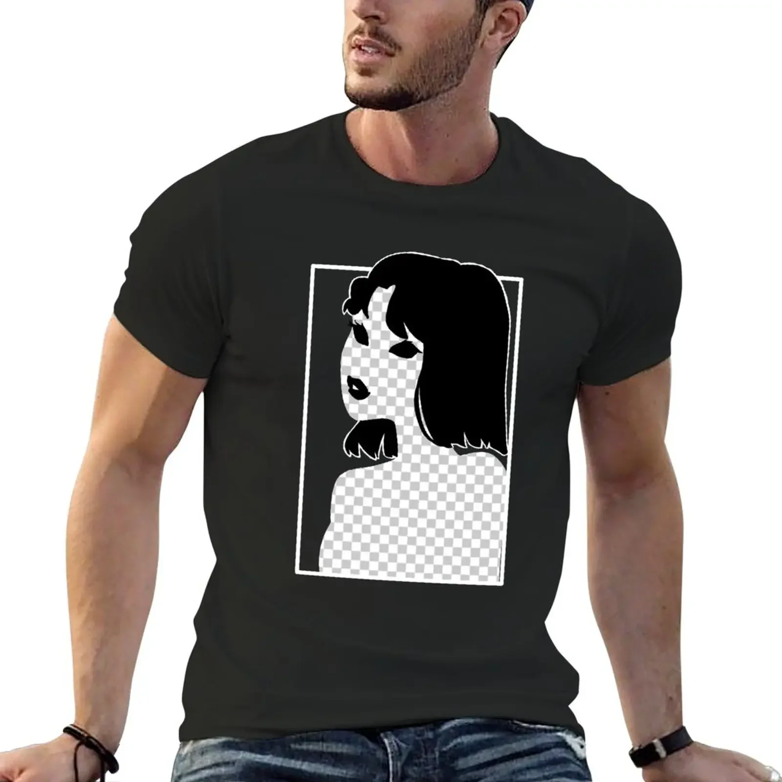 

Invisible Me (white frame) T-Shirt summer tops vintage mens graphic t-shirts hip hop