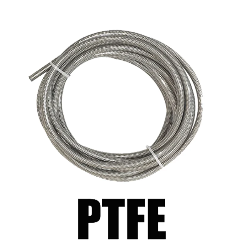 Manguera De Combustible PTFE Con Trenza De Acero Inoxidable AN -10 - 14 Mm, 0.5 Metros