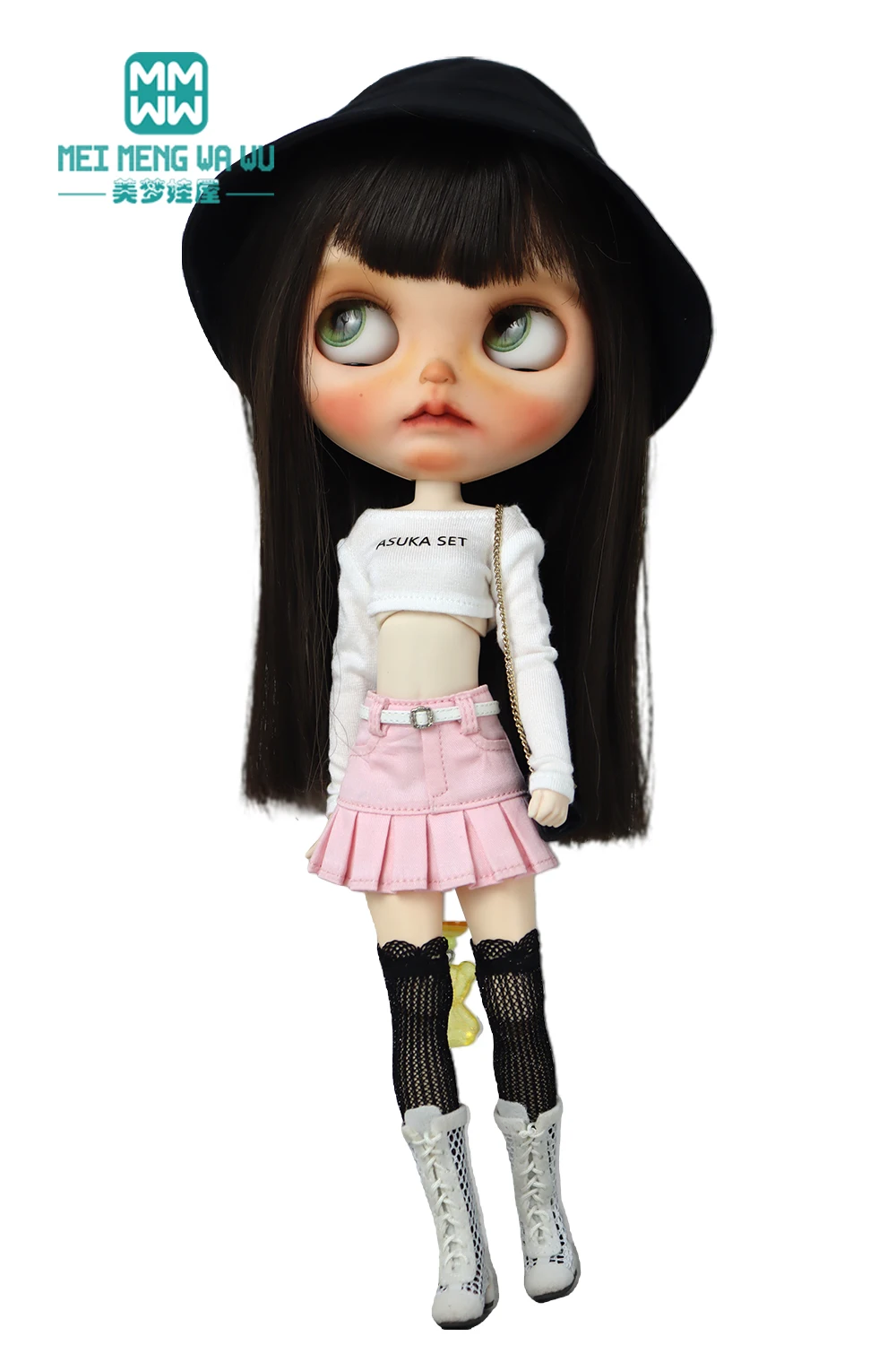 Kleidung für Puppen, modische Strickwaren, Jeansröcke, 28–30 cm, Blyth Azone OB22 OB24 Puppenzubehör – Detail 5