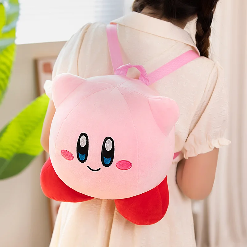 

Мультяшный аниме Kirby Kawaii Сумочка, милый рюкзак с сердечками для девочки, мягкие игрушки для игровых кукол, детские подарки на день рождения и Рождество, Новинка