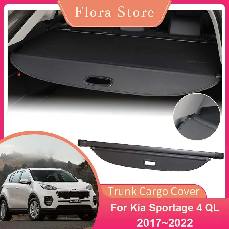 

Rear Trunk Cargo Cover for Kia Sportage 4 QL GT-Line 2017~2022 Shield Shade Curtain Privacy Security Partition Board Accessories
