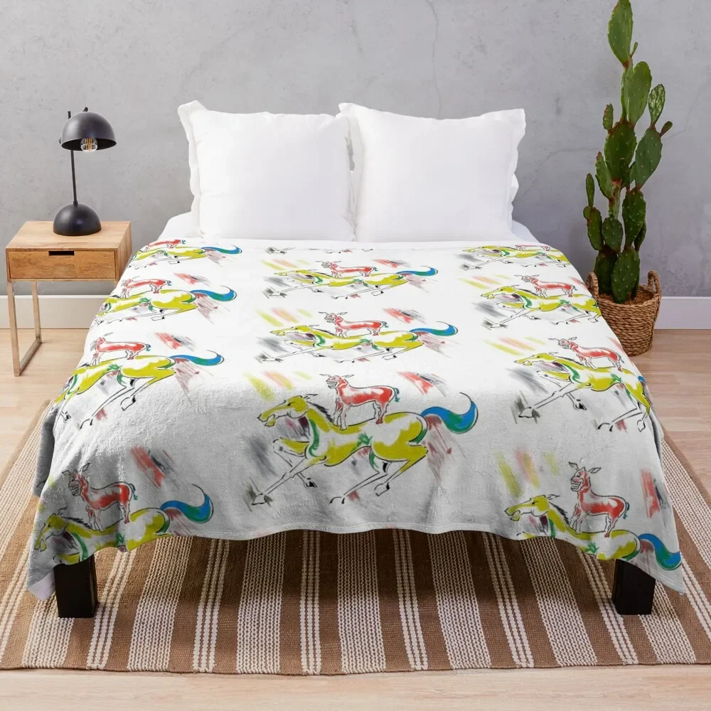 

Majnu Bhai Painting Throw Blanket Designers Sofa Blankets