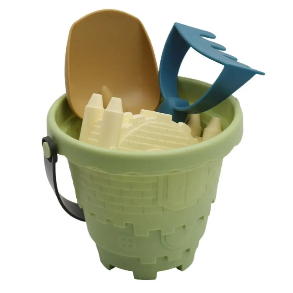 Outdoor Game For Kids 6PCS Sand Toys Set Beach Castle Bucket Shovel Rake Mold Digging Sand Kit Parent-Children Interactive — view 3