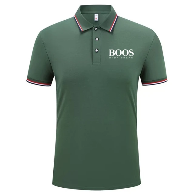 Novedad de verano, Polo de manga corta transpirable bordado de alta calidad para hombre, Top versátil informal y moderno
