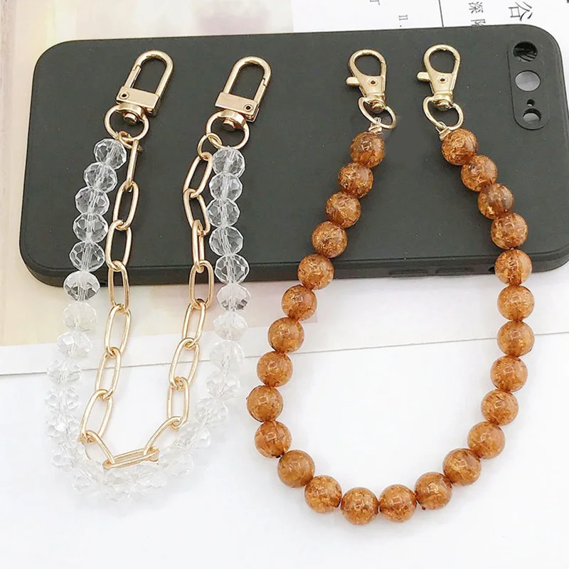 

29/32cm Beaded Bag Chain For Handbag Handles Detachable Mobile Phone Chain Strap women Shoulder Handle DIY Bag accessories