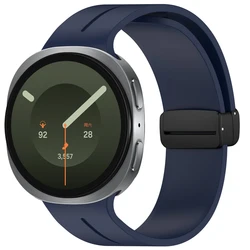 Magnetic Buckle Silicone Strap Bracelet for Watch 9 8 40 - 44 - 46mm (Midnight Blue)