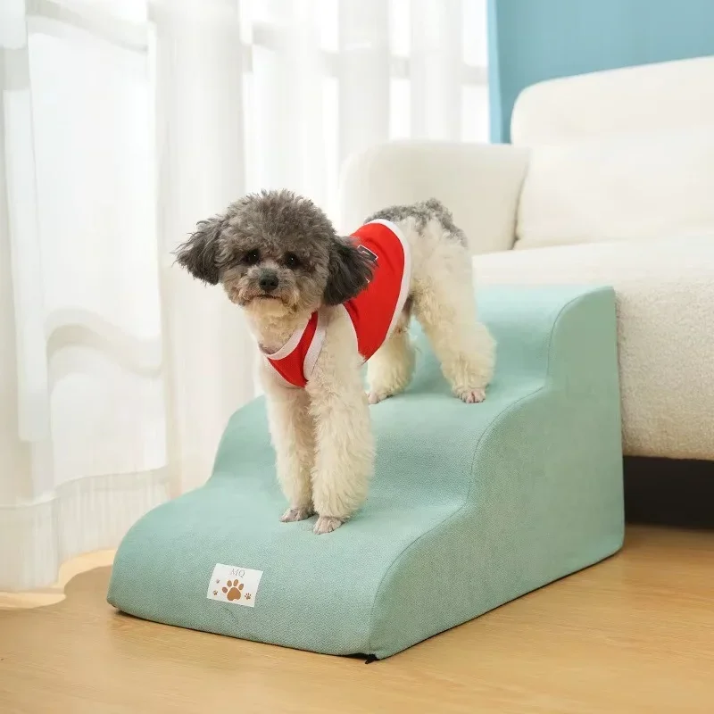 Pet 2/3 Step Stair Dog/cat Ramp Ladder Memory Foam Sponge Dogs Sofa Removable And Washable Training Pet Ramp Stairs Supplies