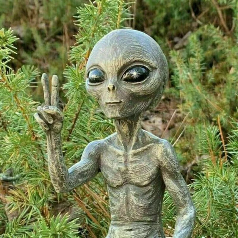 Resin Ornaments Garden Statue Garden Decoration Resin Statue Resin Handicraft Ornaments Resin Ornament Animal Ornaments Outdoor Space Alien Ornaments Garden Resin Statue Figurine Home Decoration Gift Garden Yard Decoration Outdoor Miniatures