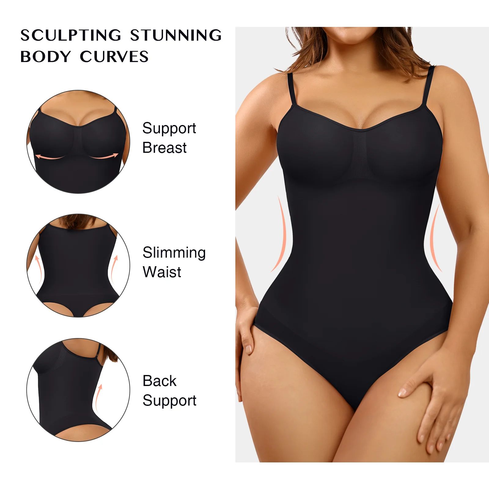 Bezszwowe modelujące stringi Body Fajas Colombianas odchudzanie talii kobiet z płaskim brzuchem z tyłu urządzenie do modelowania sylwetki Shaper