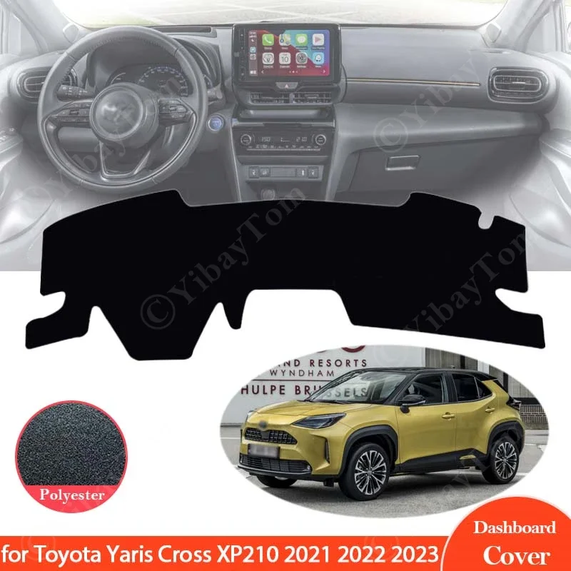 Armaturenbrett Schützen Abdeckung Pad Teppich Auto Innen Anti-sonne Anti-Slip Matte Aufkleber Zubehör Für Toyota Yaris Kreuz XP210 2021 2022 2023 – Detail 2