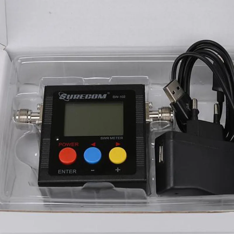 SURECOM SW-102 meter 125-520 Mhz Digital VHF/UHF Power & SWR Power Meter SW102 For Two Way Radio Walkie Talkie Drop Shipping