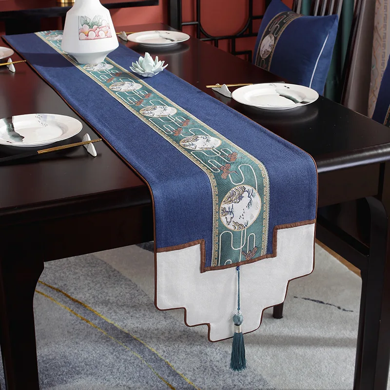 

2022 New Chinese Style Table Flag Tea Table Mat Table Flag Mat Fabric Cotton Linen Simple Tea Table Table Flag Decoration