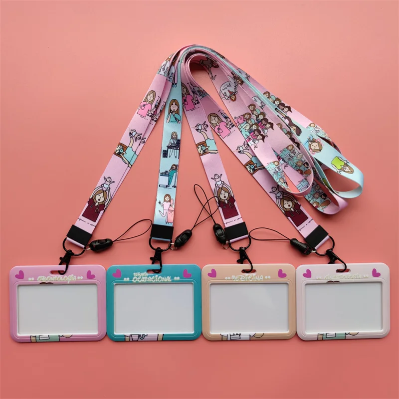 Card Holder ID Card Case ID Card Holder Doctor Nurse Women's Lanyards