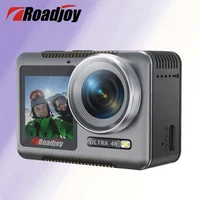 Roadjoy AC02 WiFi Action Camera 64G Card 4K 60FPS Dual Screen 150° Wide Angle 30m Waterproof Sport Camera with Remote Control 1