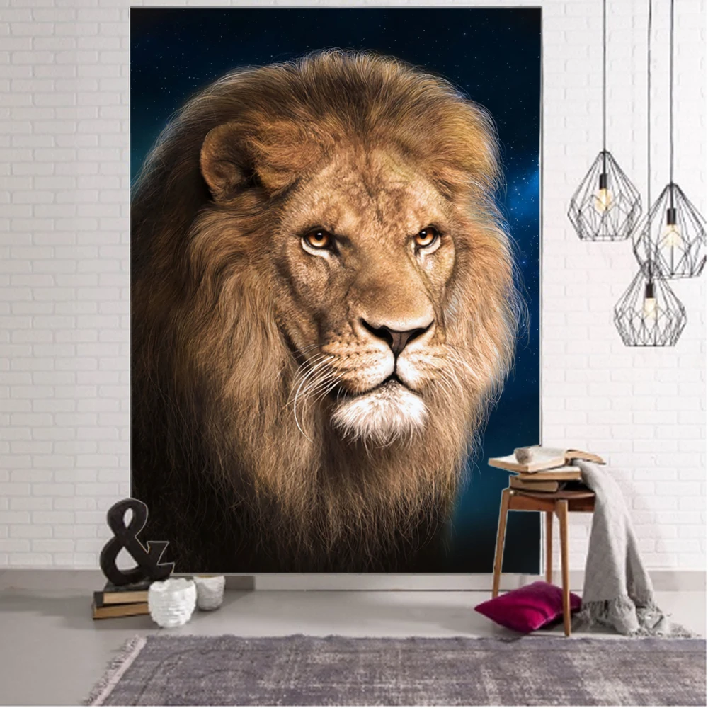 Lion decorative tapestry hippie bohemian wall tapestry gypsy landscape wall decorative tapestry bedroom tapestry