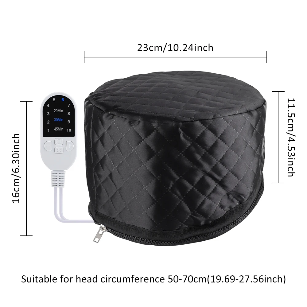 Home SPA Thermal Hair Steamer Cap 10 Level Heating Hair Mask Conditioner Nourish