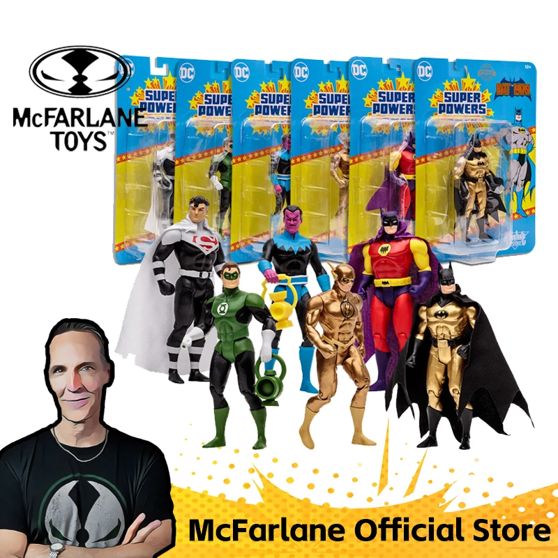 Mcfarlane Toys 1/12 Action Figure Lanterna Verde: Hal Jordan Batman Of Zur En Arrh Batman Dc Super Powers Model Doll Garage Kit