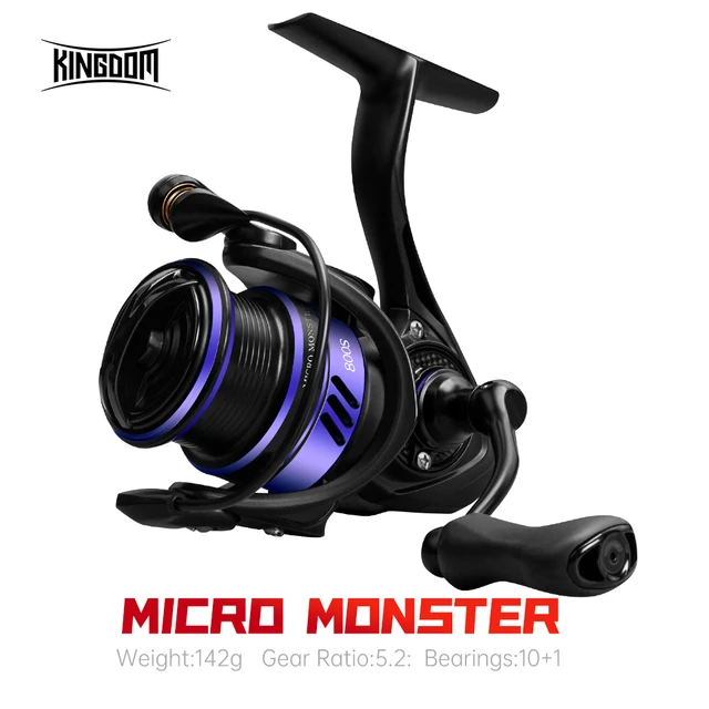 Kingdom 135g Ultra Light Spool Bait Finesse Baitcasting Fishing Reel Micro  Monster 7.1:1 8.1:1 4kg Shallow Spool Light Game Coil