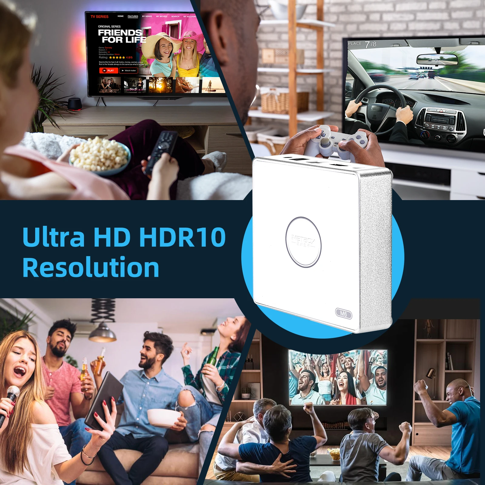 iMETBOX M6 メディアプレーヤー Genuine]IMETBOX M6 TV Box 2025 64GB with Vioce Control Wifi 6 8K