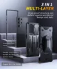 For Samsung Galaxy S23 Ultra Case with Sliding Camera Cover Dual Layer Military Grade Protection Belt-Clip Kickstand Phone Case 5
