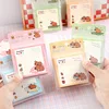 4 pcs/lot Happy Capybara Memo Pad N Times Sticky Notes To Do List Planner Sticker Cute Stationery Deco Art Supplies Gift 2