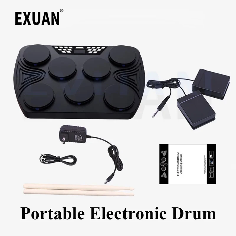 Portable Hand Roll Electronic Drum Strength Drum Stand For Home Jazz Beginner's Hand Training Tool For Children Percussion Drum