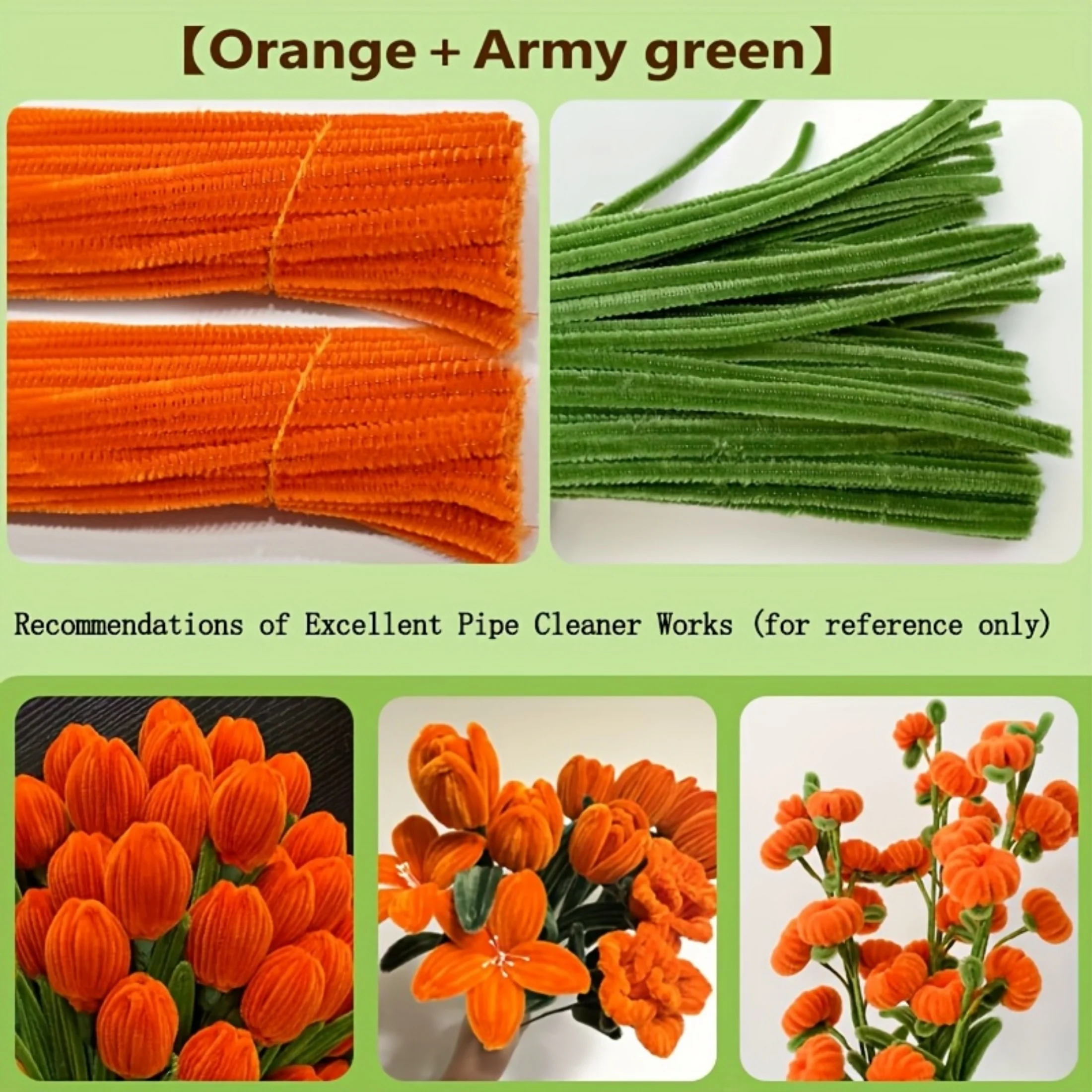 Pipe Cleaners 200 Pcs Craft Supplies 2 Assortment Pastel Color Chenille Stems for Art and Craft Project Creative DIY Decoration