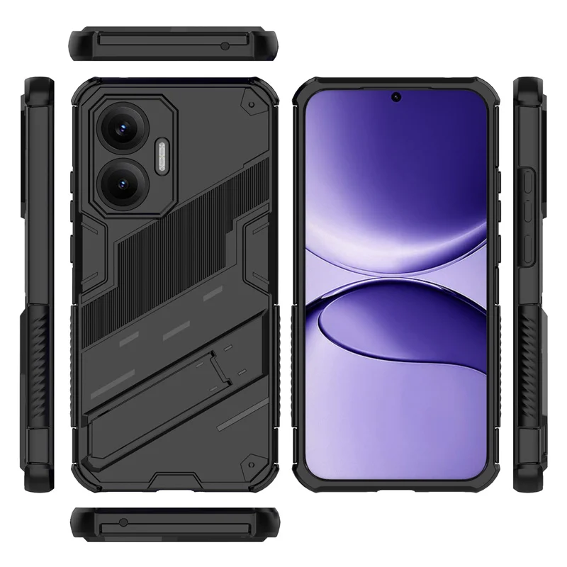 Magnetic Armor Shockproof Stand Phone Case with Car Mount Feature - Enhanced Protection Back Cover