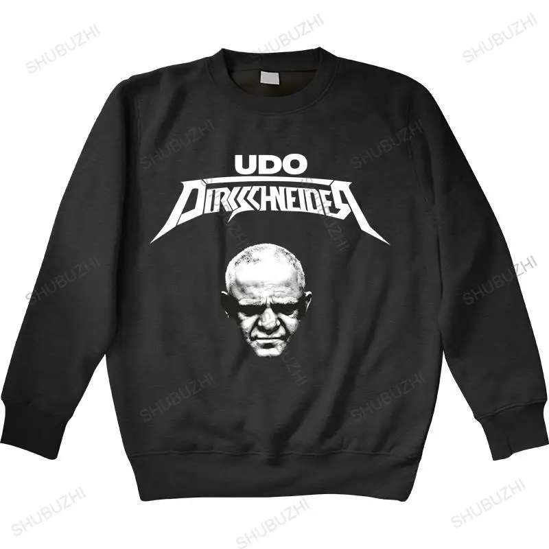 

men autumn black hoody Dirkschneider sweatshirt Udo Dirkschneider Rock Band cotton sweatshirts for boys thin style