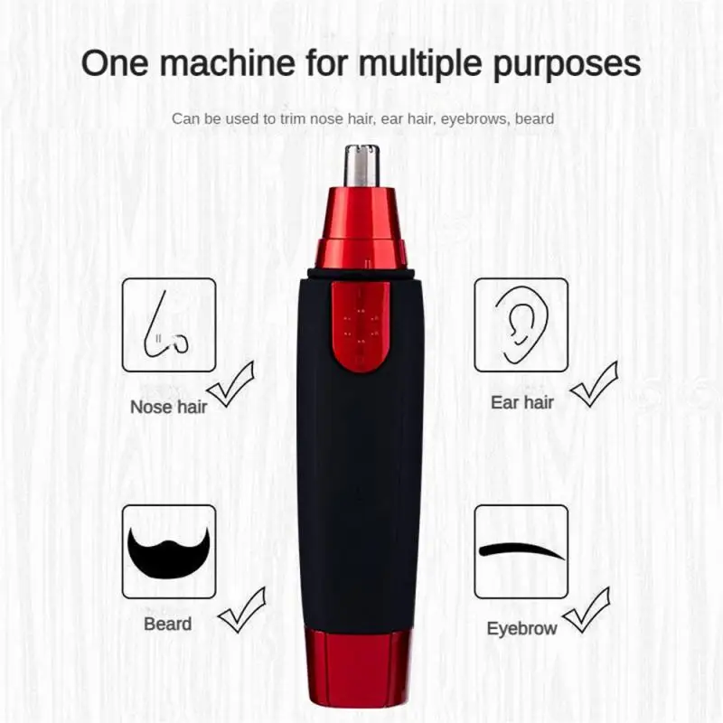 Nose Hair Trimmer Washable Shaver Low Noise Waterproof Mens Scissors
