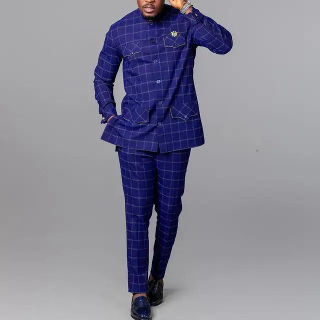 Bayo Plaid Single Breasted Outfit - Image 2