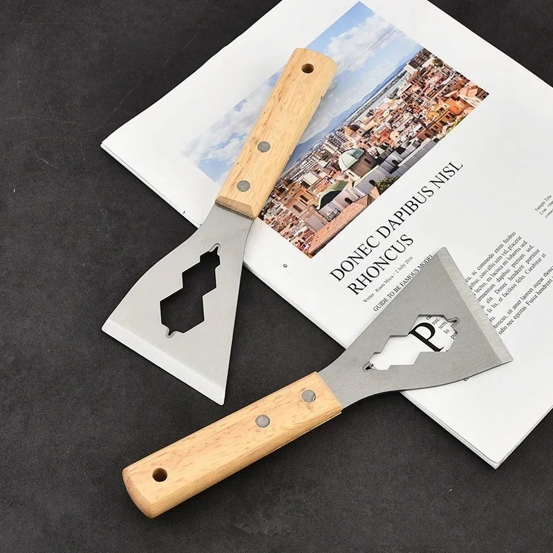 8PCS 다기능 삽 긴 손잡이 삽 두꺼운 스테인리스 주방 청소 가정용 삽 먼지 제거용
